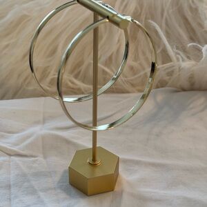 Elegant 2 1/2 inch Gold Hoop Earrings